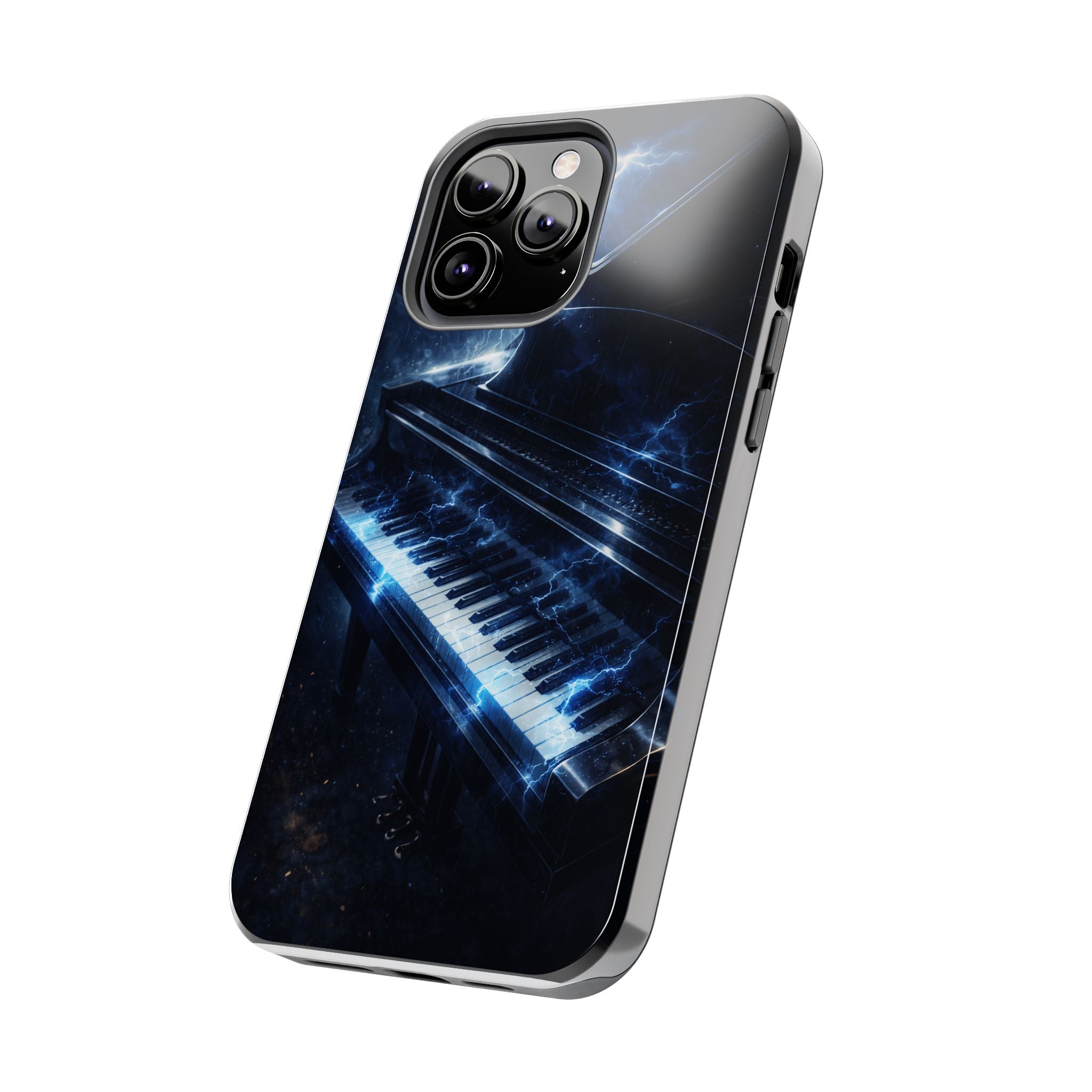 Piano Lightning Tough Phone Case | Electric Blue Keyboard Protective Case product image 64