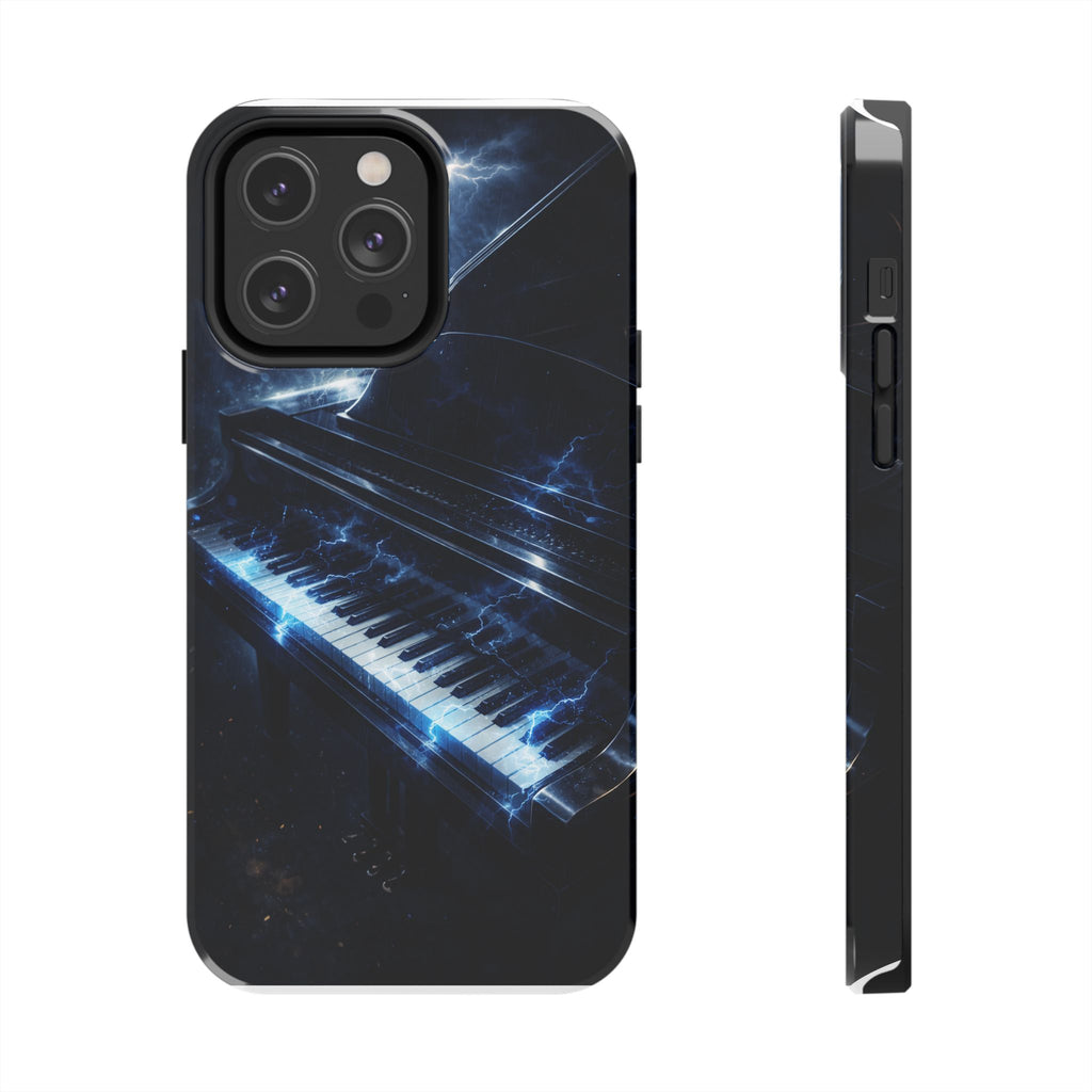 Piano Lightning Tough Phone Case | Electric Blue Keyboard Protective Case product image 14
