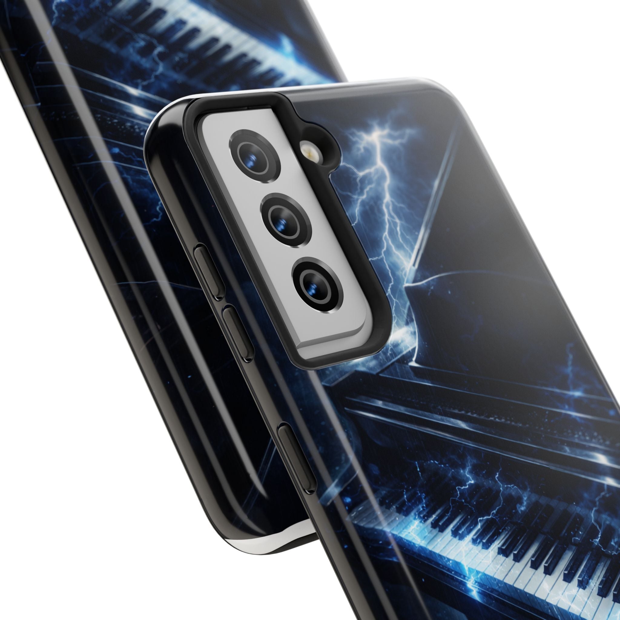 Piano Lightning Tough Phone Case | Electric Blue Keyboard Protective Case product image 91