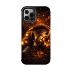 Gold Headphones Tough Phone Case | Music Lover Protective Case product image 48