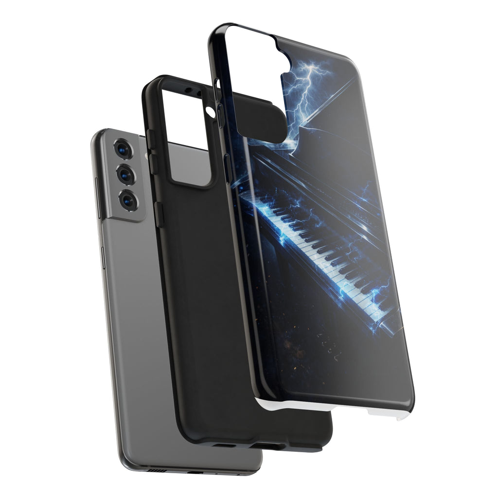 Piano Lightning Tough Phone Case | Electric Blue Keyboard Protective Case product image 93
