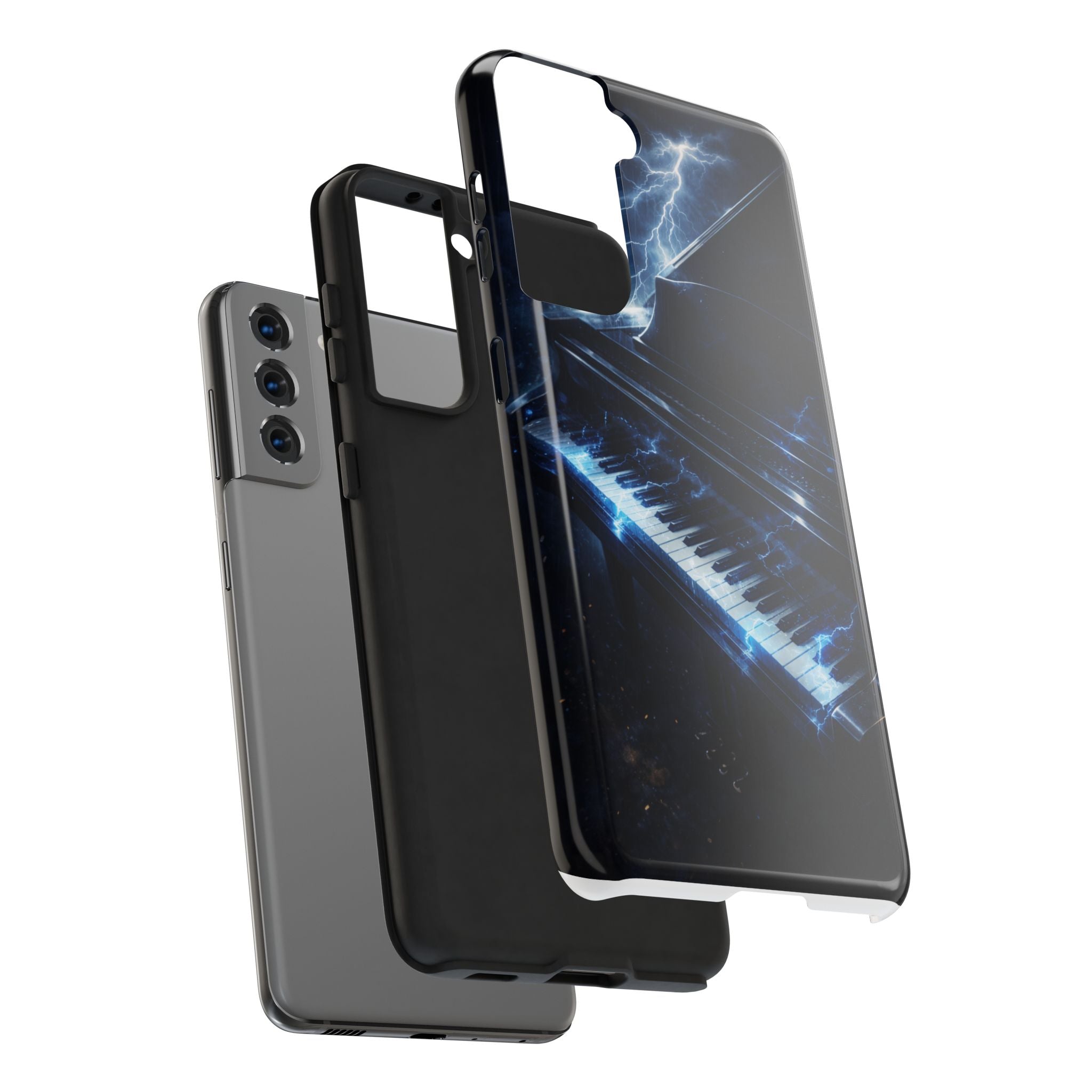 Piano Lightning Tough Phone Case | Electric Blue Keyboard Protective Case product image 93