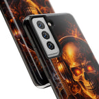 Flaming Skull Tough Phone Case | Guitar & Rock Lover Design product image 91