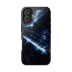 Piano Lightning Tough Phone Case | Electric Blue Keyboard Protective Case product image 29