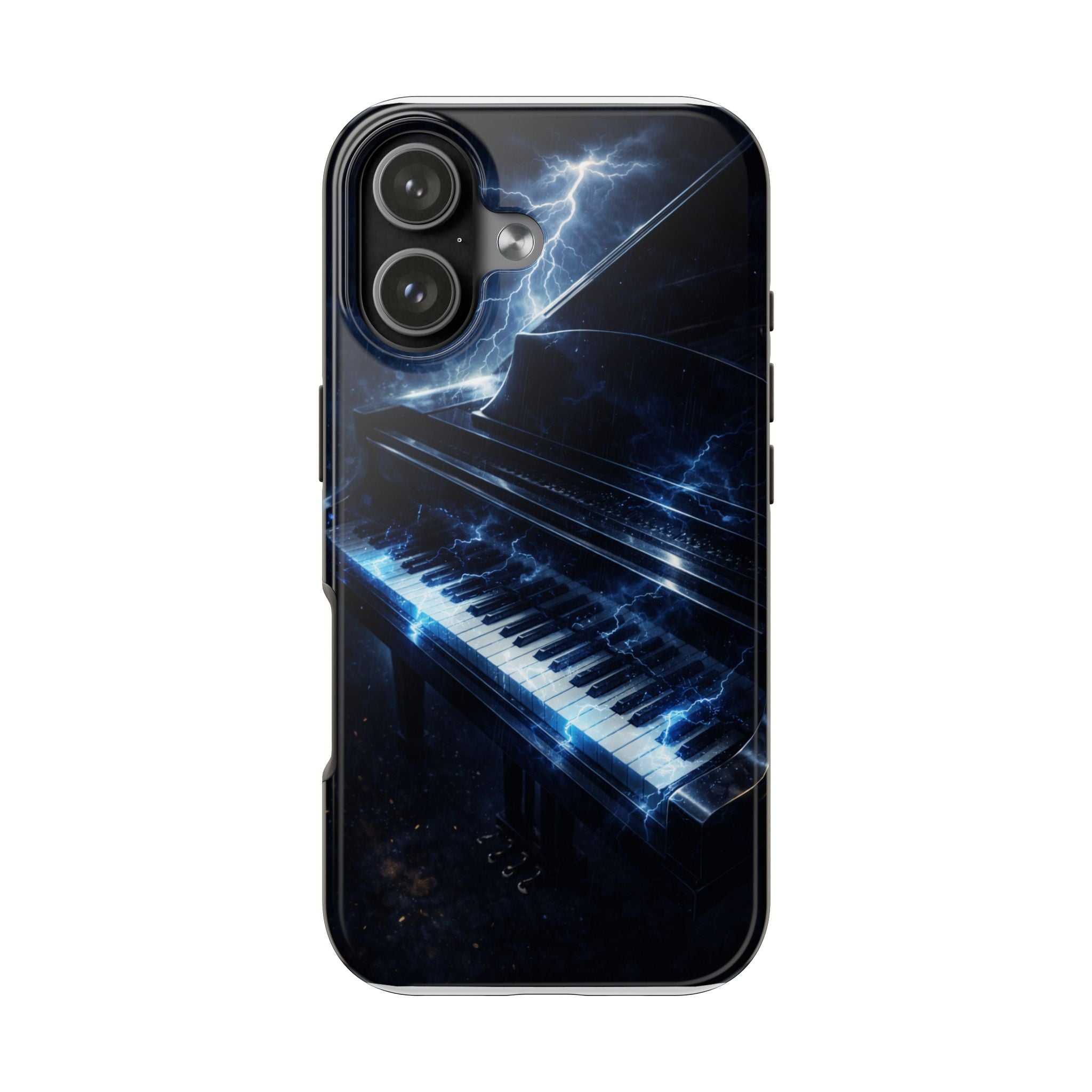 Piano Lightning Tough Phone Case | Electric Blue Keyboard Protective Case product image 29