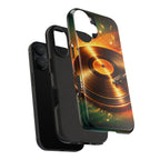 Golden Vinyl Grooves Tough Phone Case | Music Lover's Statement product image 99