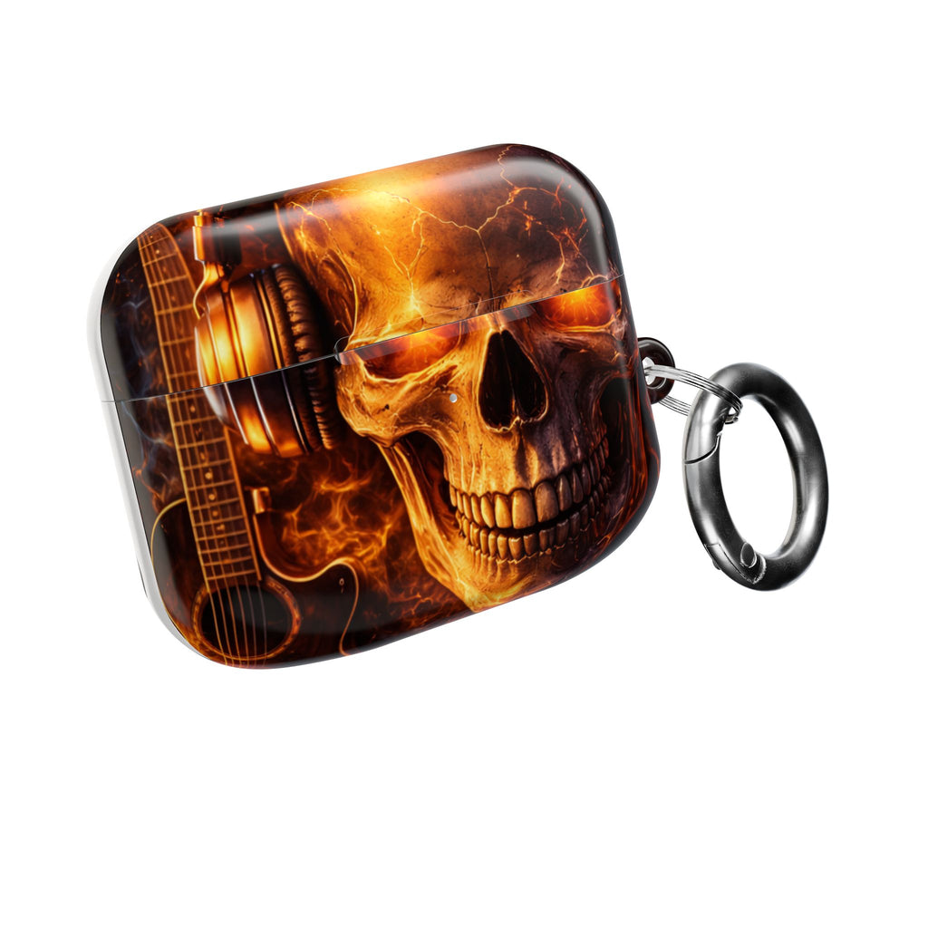 Flaming Skull AirPods Case | Wireless Earbuds Protection product image 8