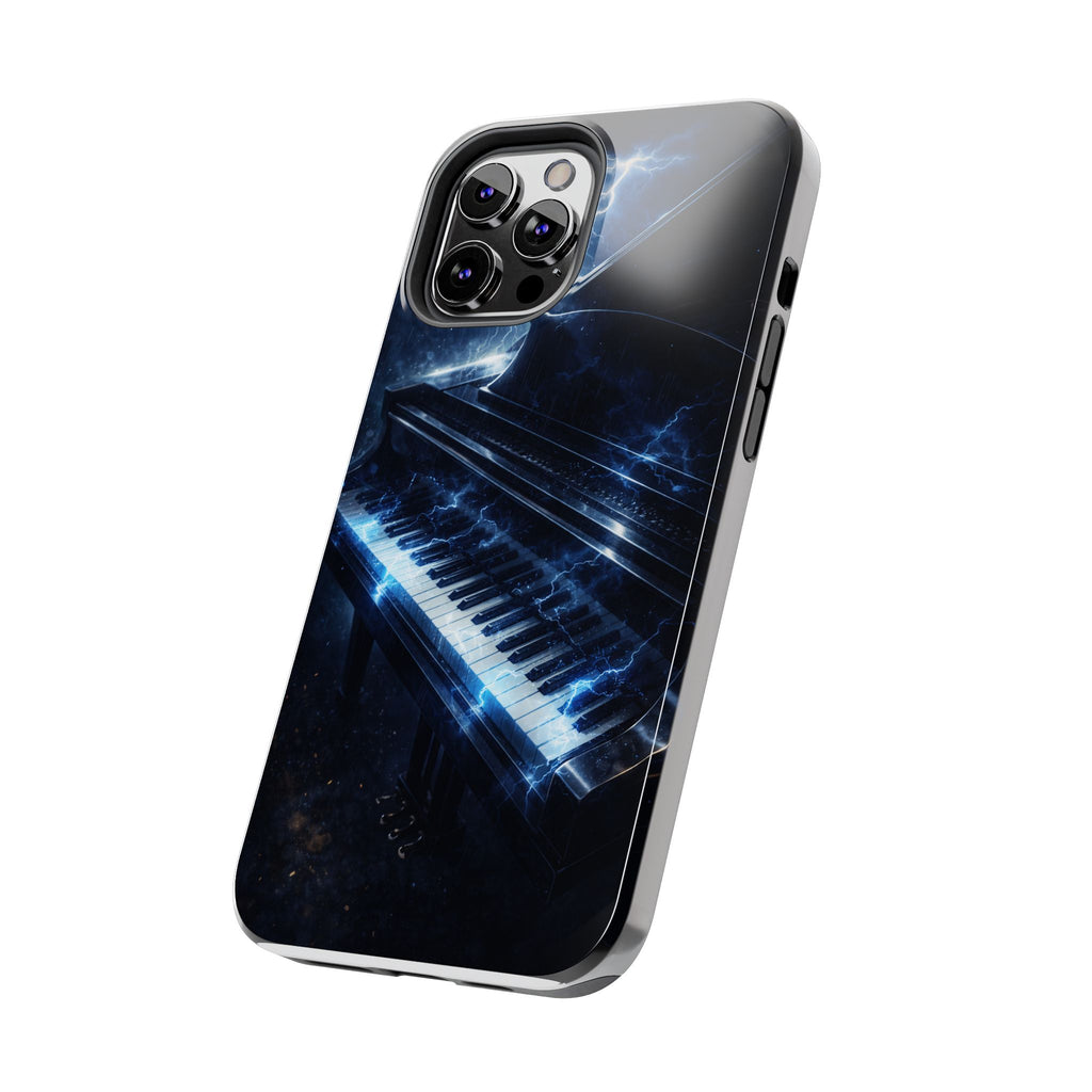 Piano Lightning Tough Phone Case | Electric Blue Keyboard Protective Case product image 52