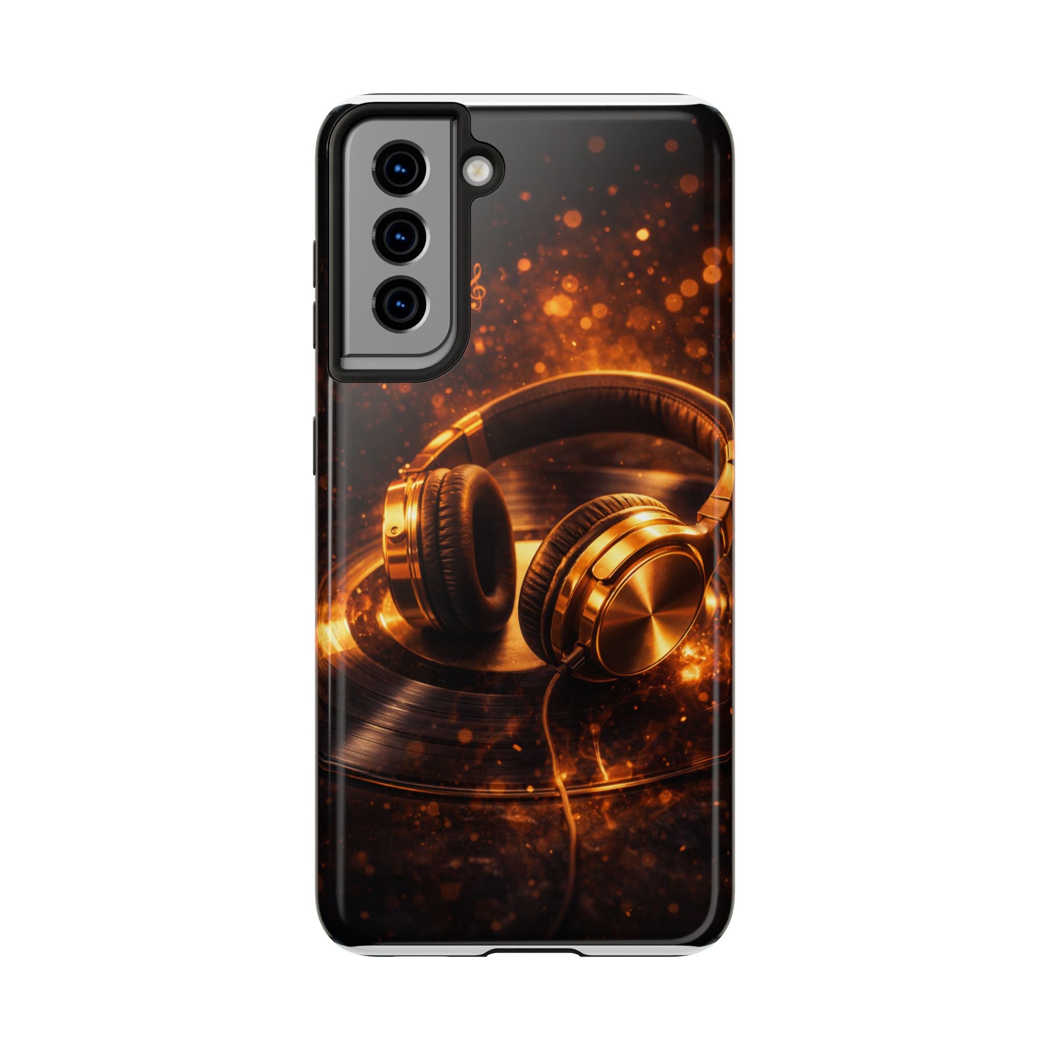 Gold Headphones Tough Phone Case | Music Lover Protective Case product image 23