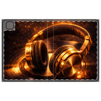 Gold Headphones iPad Folio Case | Tune In, Tab Out product image 1