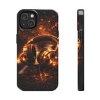 Gold Headphones Tough Phone Case | Music Lover Protective Case product image 12