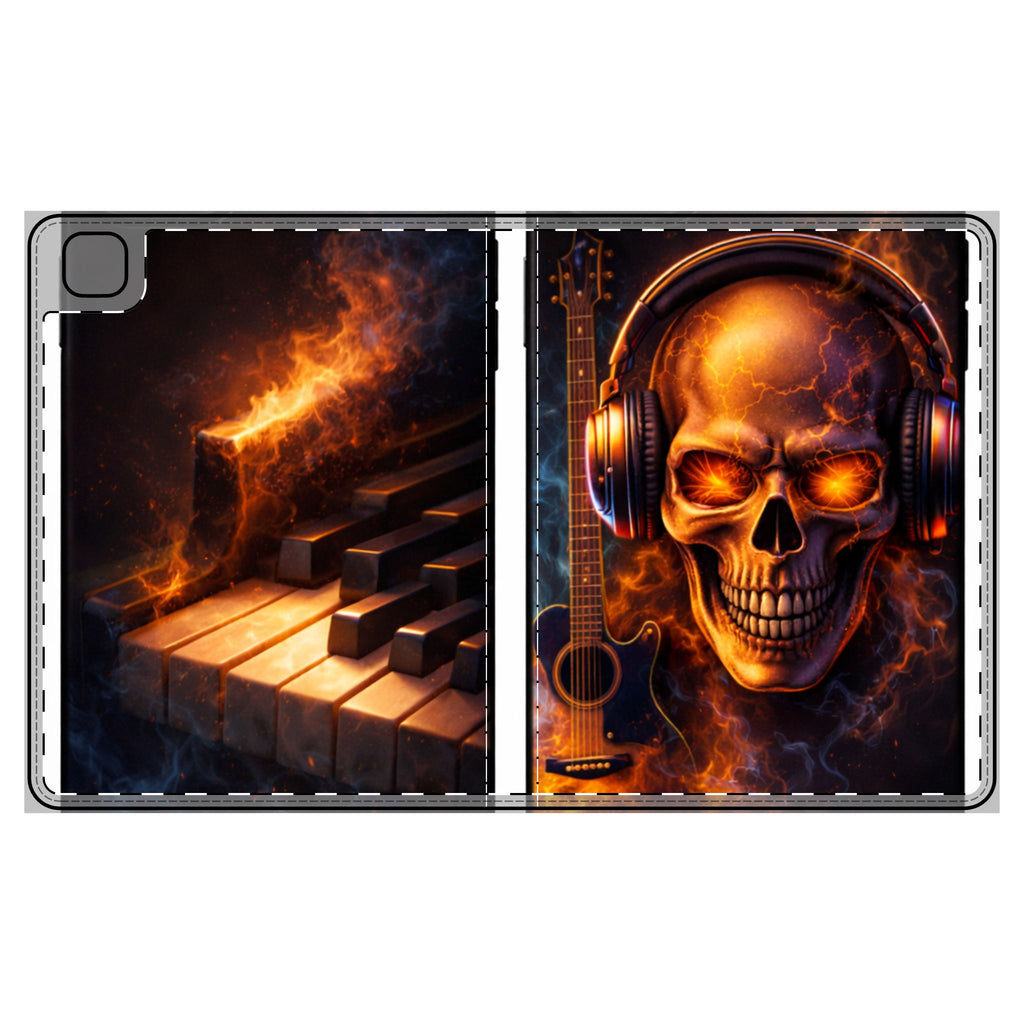 Flaming Piano Keys iPad Folio Case | Fire on the Ivories product image 2
