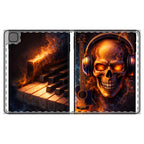Flaming Piano Keys iPad Folio Case | Fire on the Ivories product image 2