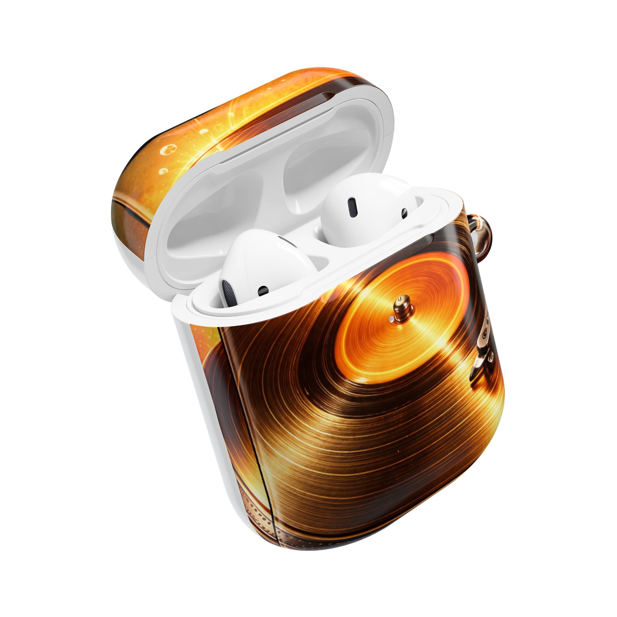 Golden Vinyl Grooves AirPods Case | Wireless Earbuds Protection product image 15