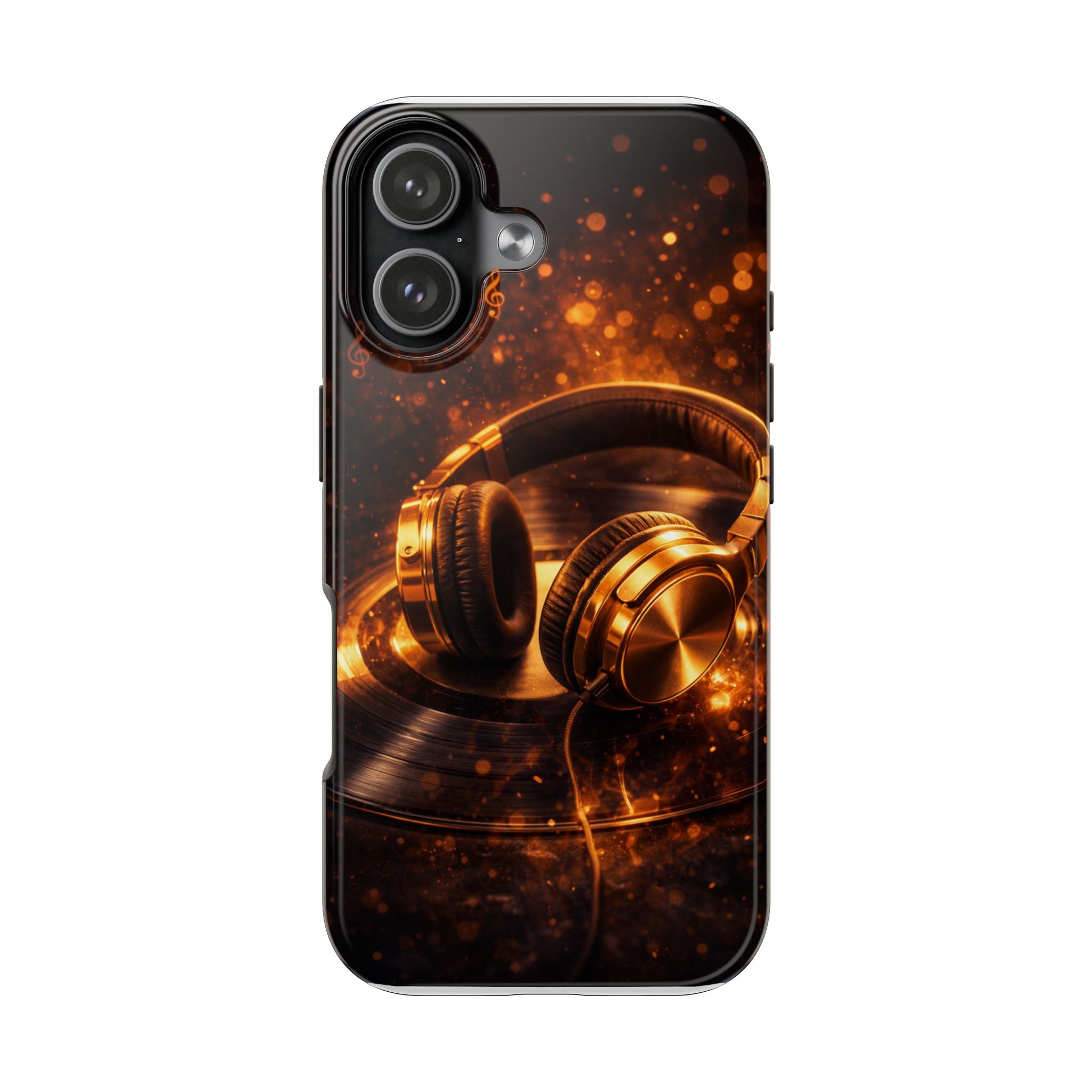 Gold Headphones Tough Phone Case | Music Lover Protective Case product image 29