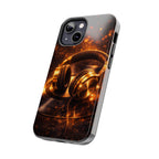 Gold Headphones Tough Phone Case | Music Lover Protective Case product image 58
