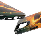 Golden Vinyl Grooves Tough Phone Case | Music Lover's Statement product image 77