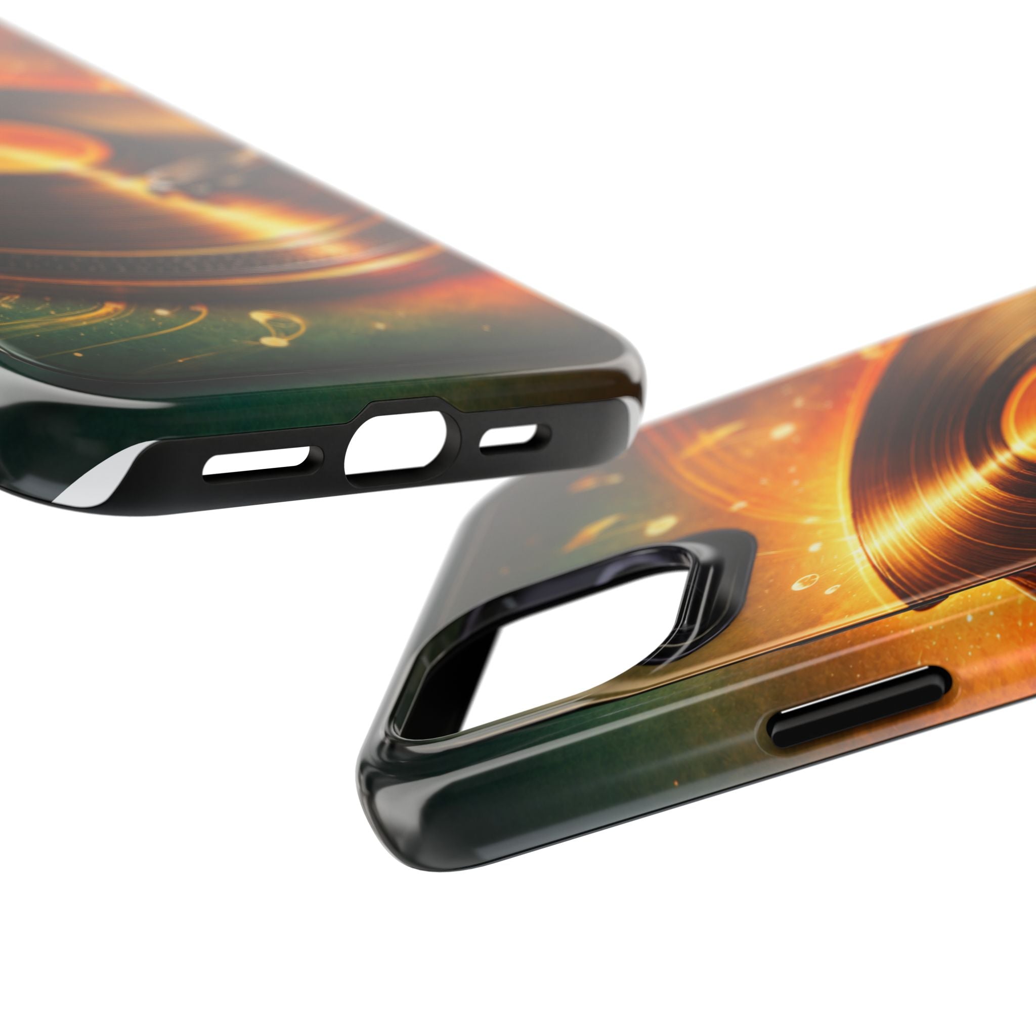 Golden Vinyl Grooves Tough Phone Case | Music Lover's Statement product image 77