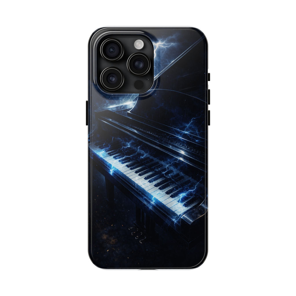 Piano Lightning Tough Phone Case | Electric Blue Keyboard Protective Case product image 19