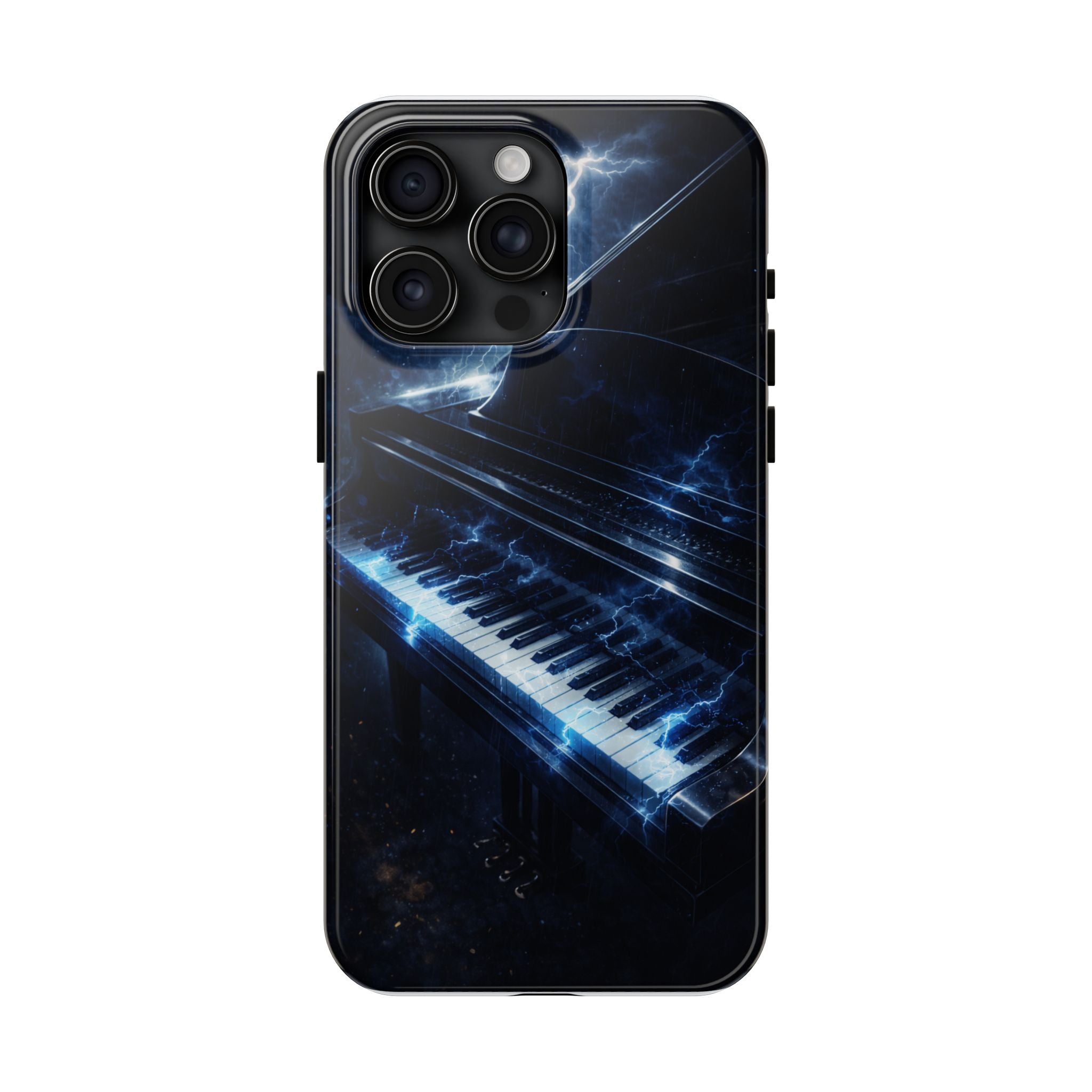 Piano Lightning Tough Phone Case | Electric Blue Keyboard Protective Case product image 19