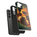 Golden Vinyl Grooves Tough Phone Case | Music Lover's Statement product image 87