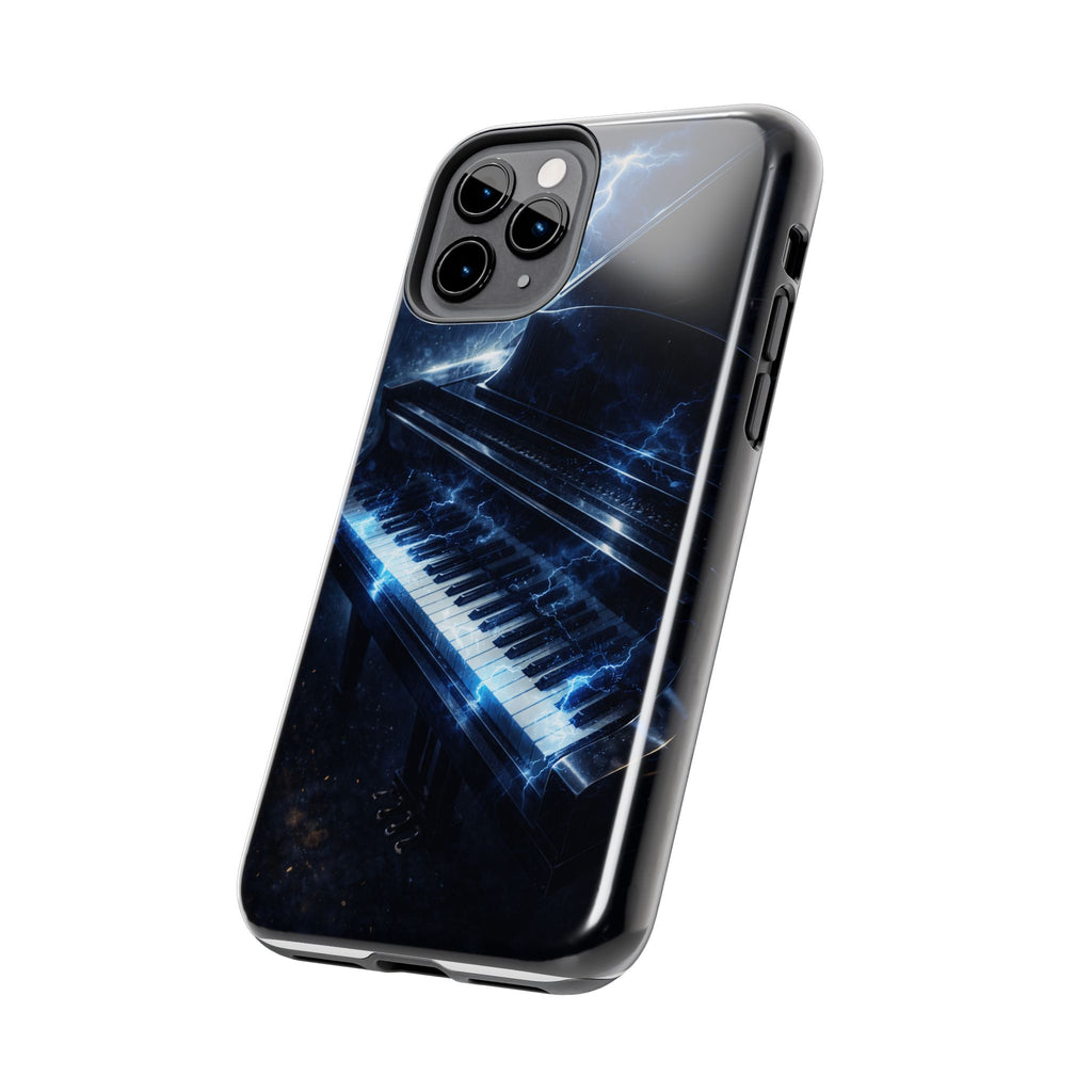 Piano Lightning Tough Phone Case | Electric Blue Keyboard Protective Case product image 37