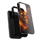 Flaming Skull Tough Phone Case | Guitar & Rock Lover Design product image 75