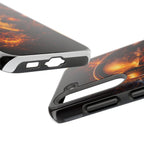 Flaming Skull Tough Phone Case | Guitar & Rock Lover Design product image 86