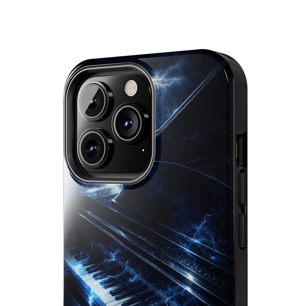 Piano Lightning Tough Phone Case | Electric Blue Keyboard Protective Case product image 62