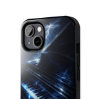 Piano Lightning Tough Phone Case | Electric Blue Keyboard Protective Case product image 56
