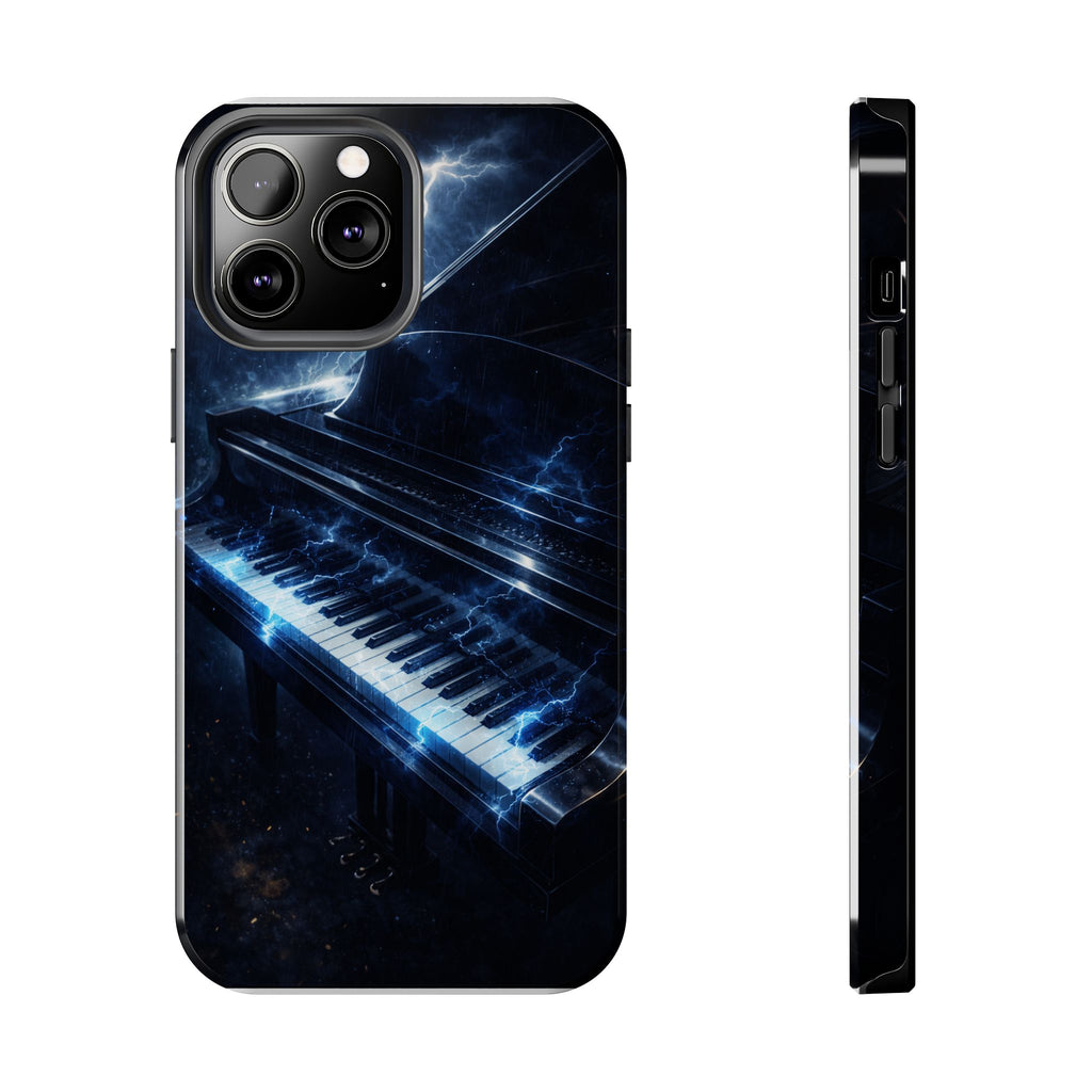 Piano Lightning Tough Phone Case | Electric Blue Keyboard Protective Case product image 11