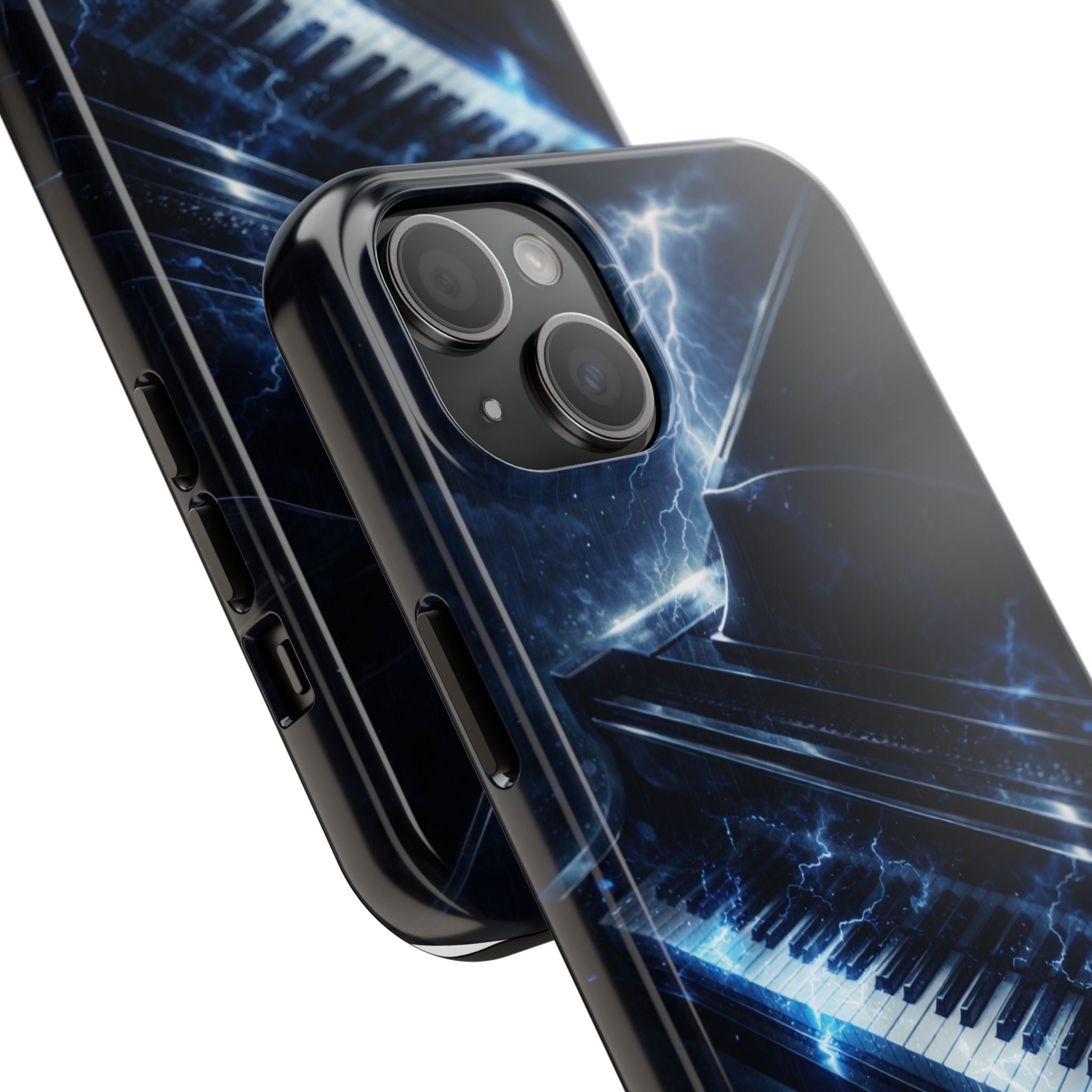 Piano Lightning Tough Phone Case | Electric Blue Keyboard Protective Case product image 76