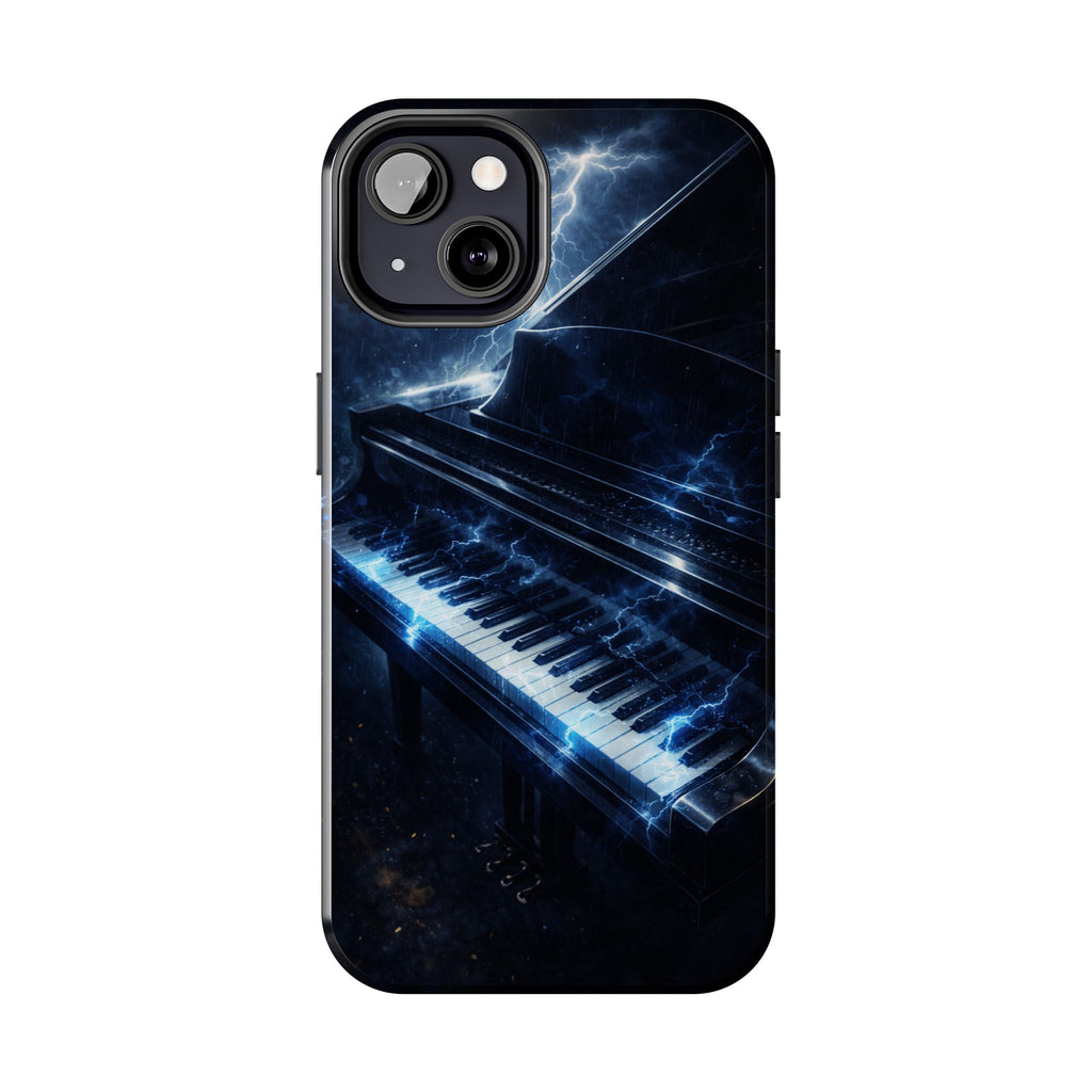 Piano Lightning Tough Phone Case | Electric Blue Keyboard Protective Case product image 54