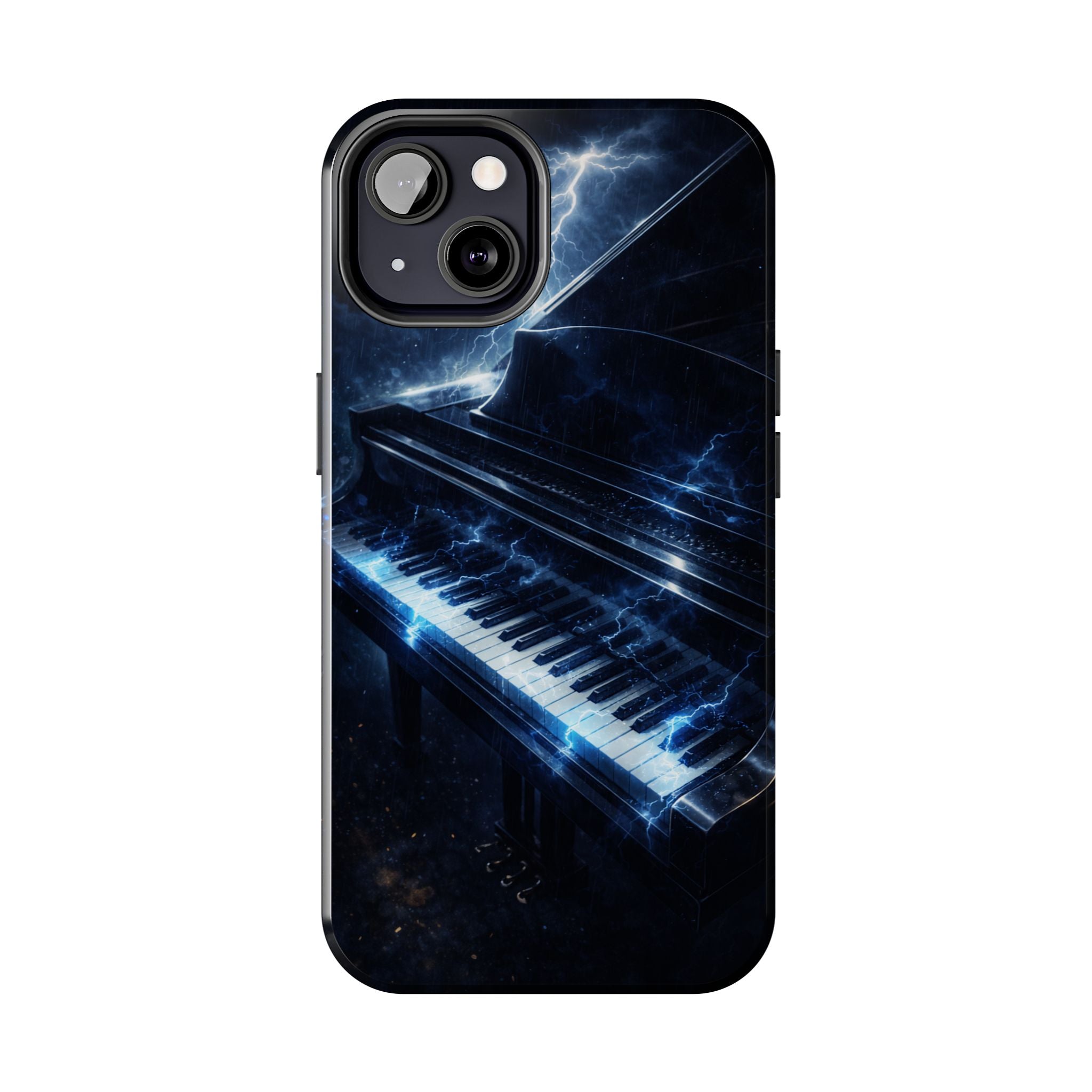 Piano Lightning Tough Phone Case | Electric Blue Keyboard Protective Case product image 54