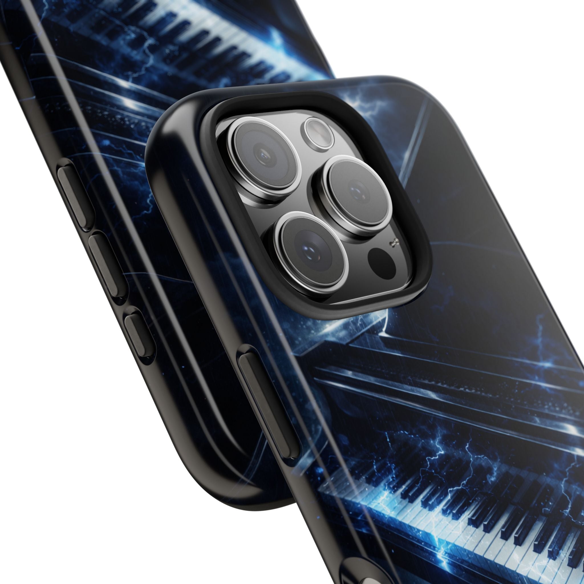 Piano Lightning Tough Phone Case | Electric Blue Keyboard Protective Case product image 94