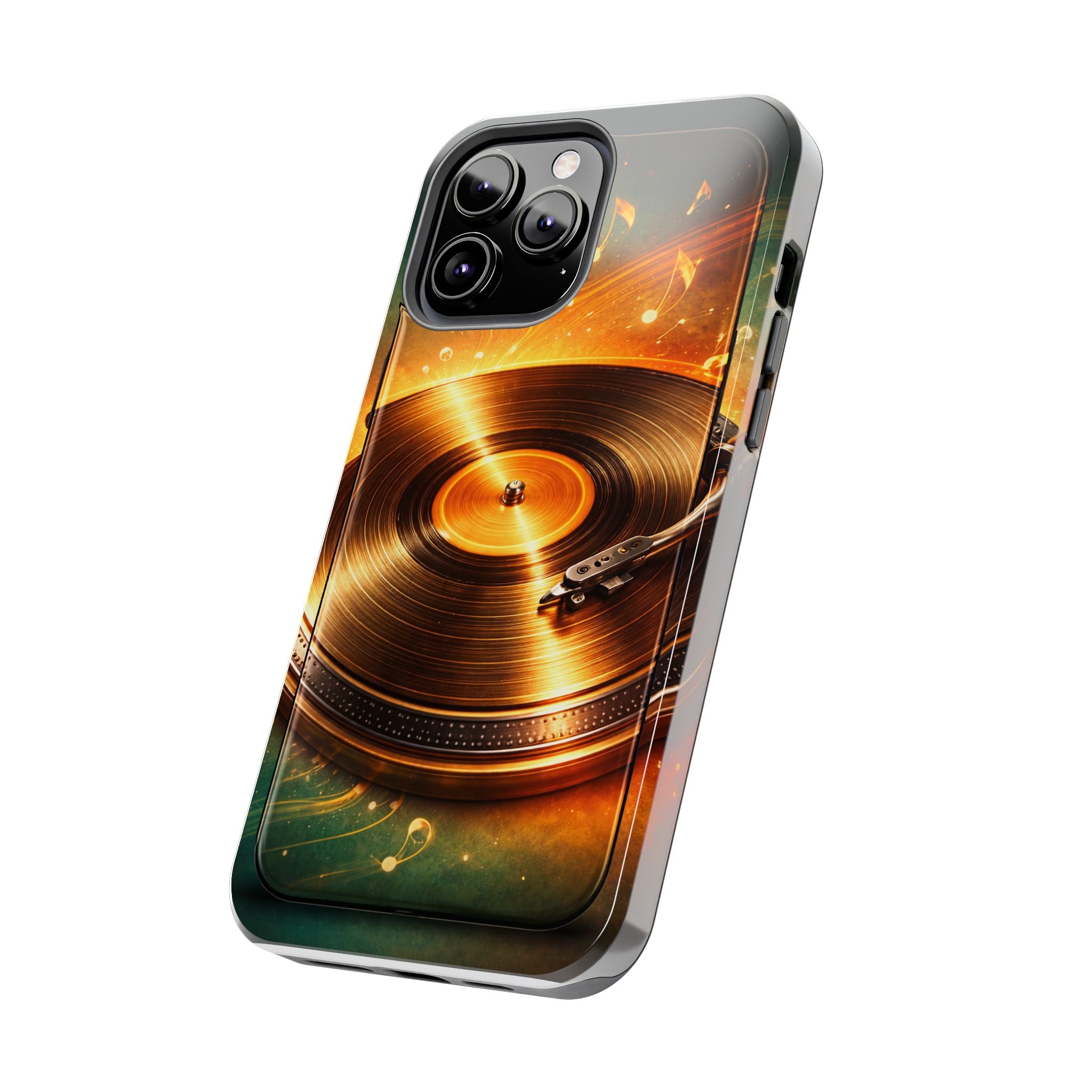 Golden Vinyl Grooves Tough Phone Case | Music Lover's Statement product image 64