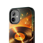 Golden Vinyl Grooves Tough Phone Case | Music Lover's Statement product image 47