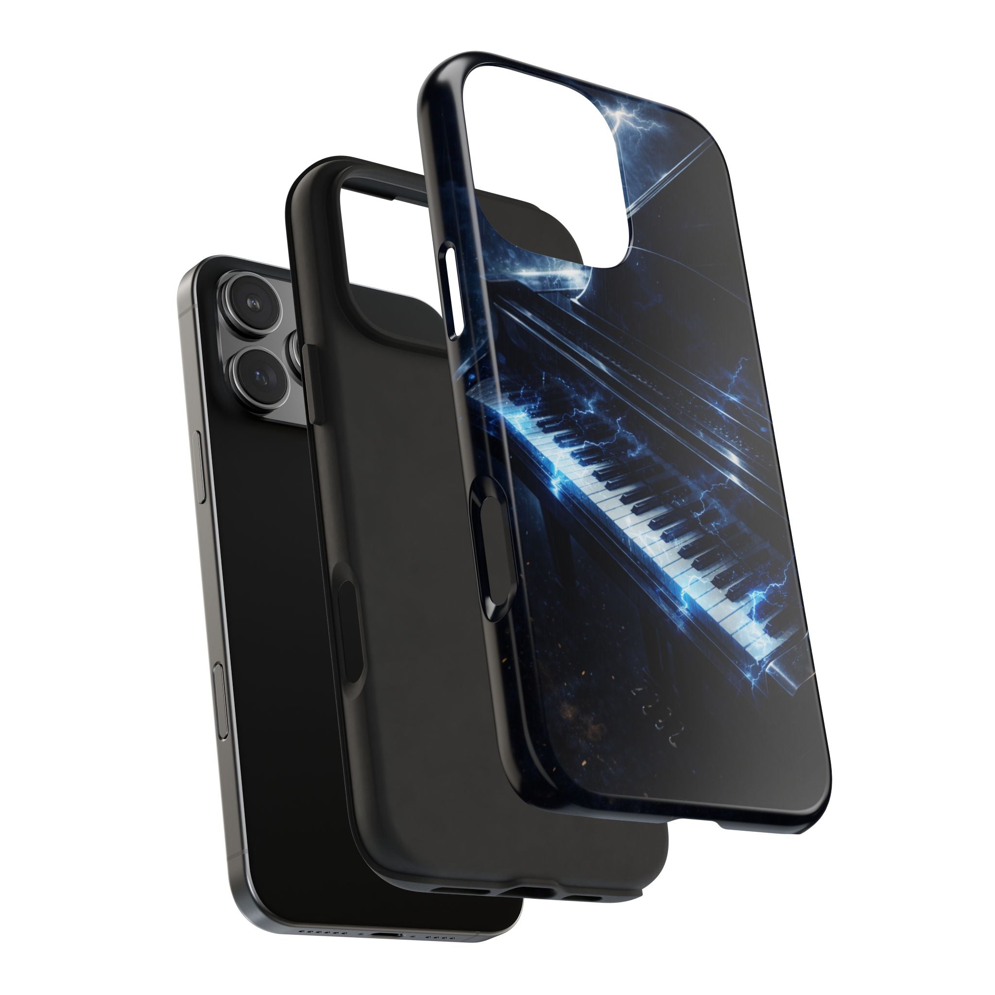 Piano Lightning Tough Phone Case | Electric Blue Keyboard Protective Case product image 97