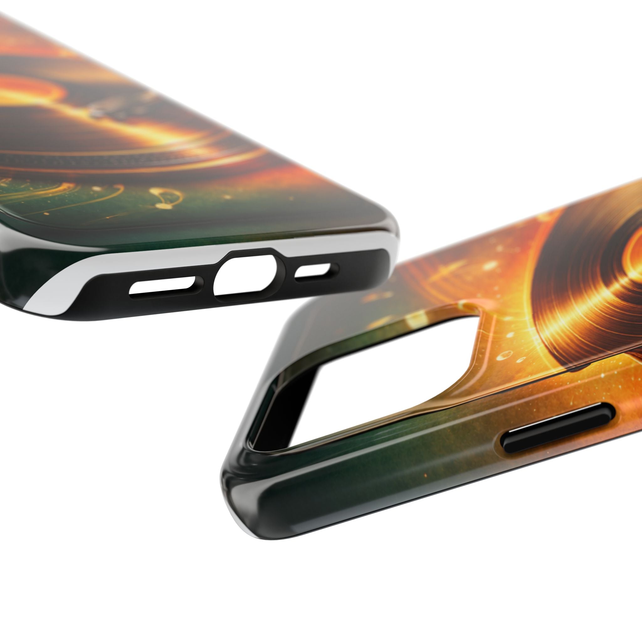 Golden Vinyl Grooves Tough Phone Case | Music Lover's Statement product image 80