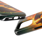 Golden Vinyl Grooves Tough Phone Case | Music Lover's Statement product image 74