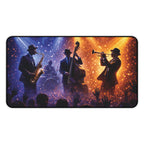 Jazz Night Desk Mat — Live Band Concert Mouse Pad with Sax, Guitar & Trumpet product image 2