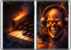 Flaming Piano Keys MacBook Case | Burn the Setlist product image 1