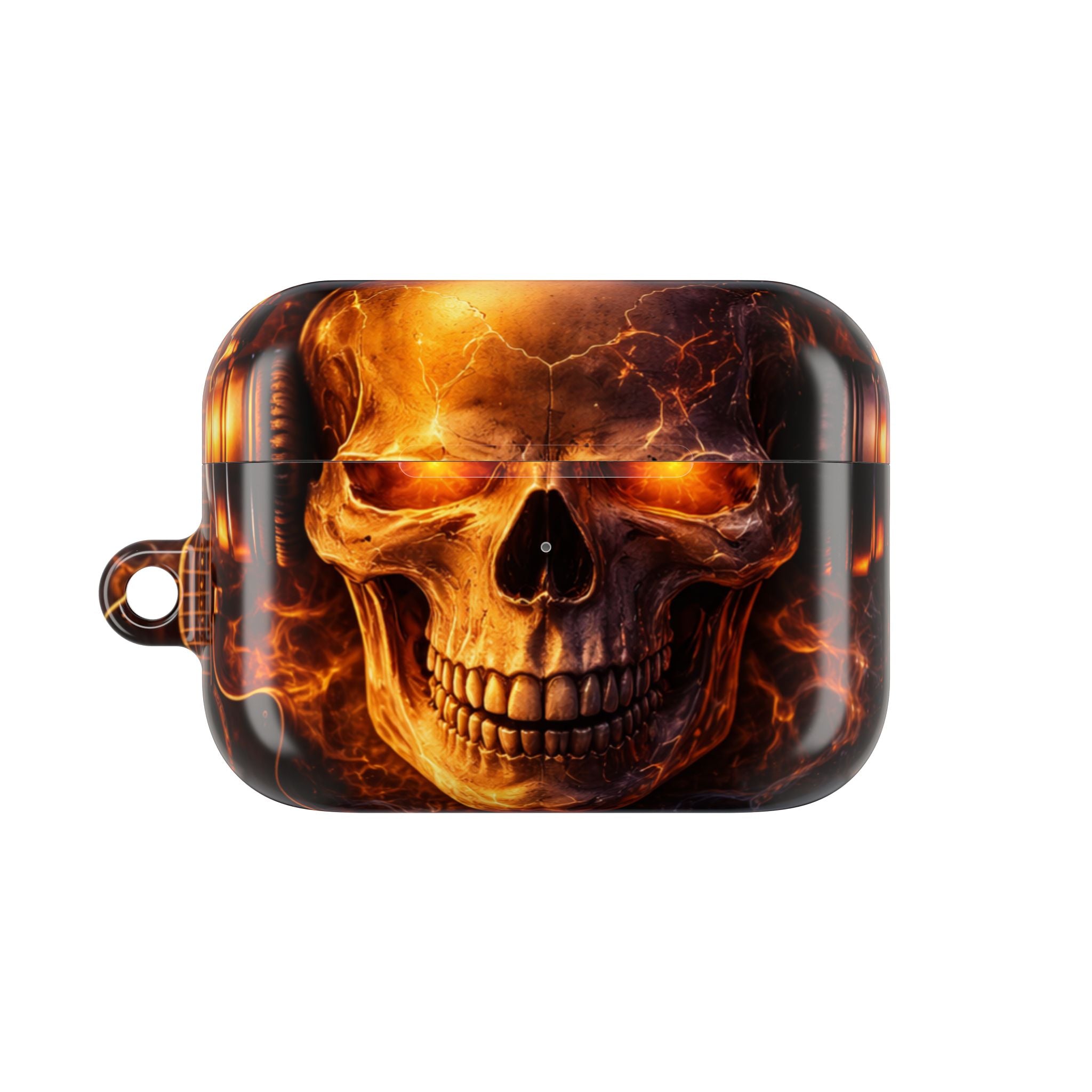 Flaming Skull AirPods Case | Wireless Earbuds Protection product image 2