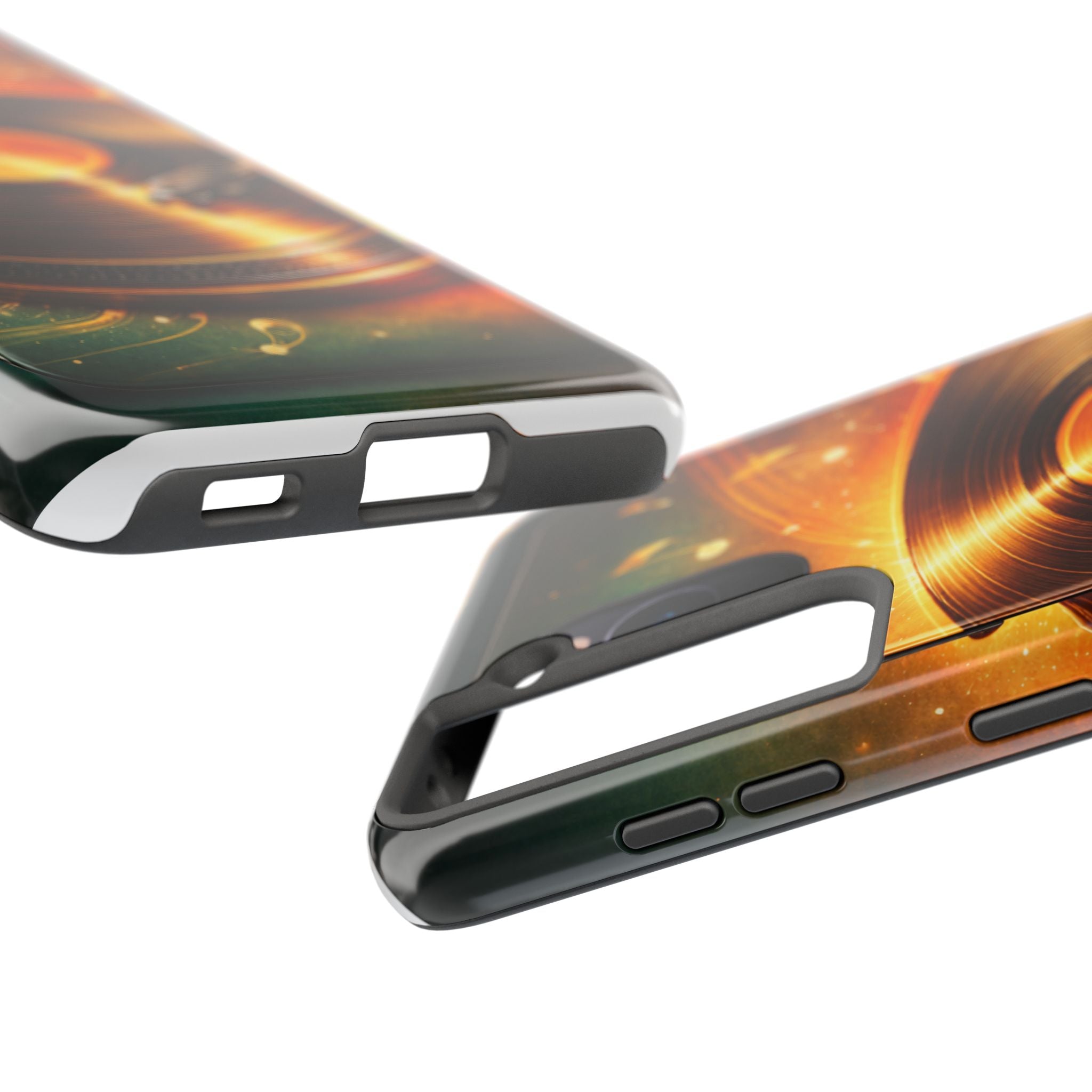 Golden Vinyl Grooves Tough Phone Case | Music Lover's Statement product image 92