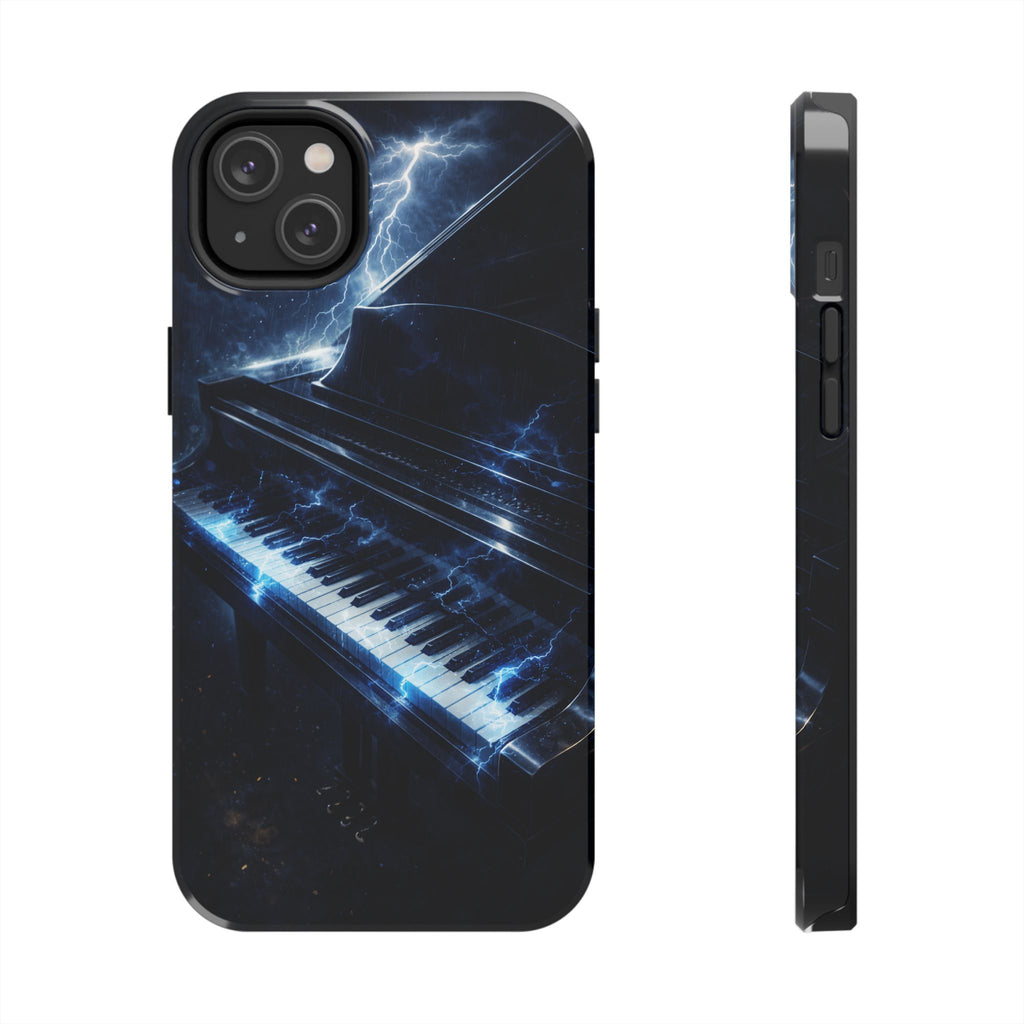 Piano Lightning Tough Phone Case | Electric Blue Keyboard Protective Case product image 15