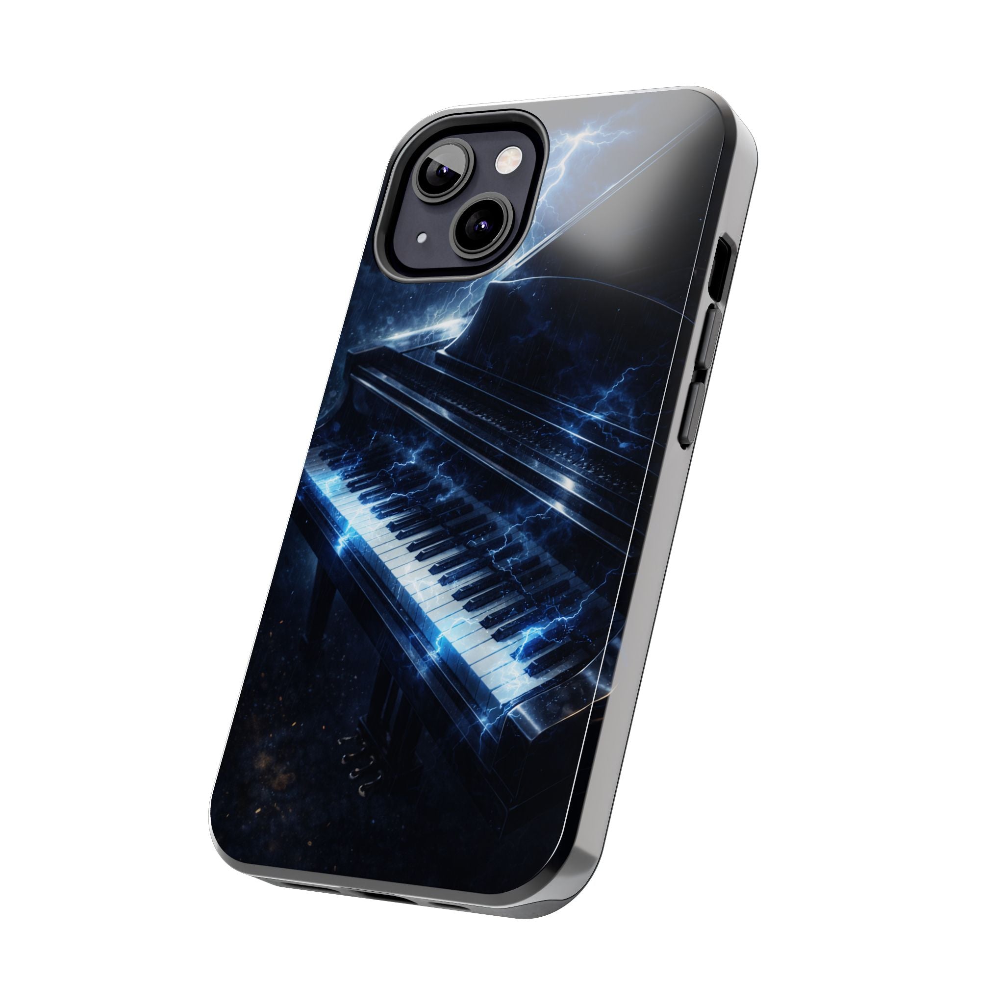 Piano Lightning Tough Phone Case | Electric Blue Keyboard Protective Case product image 55