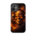 Flaming Skull Tough Phone Case | Guitar & Rock Lover Design product image 45