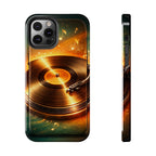 Golden Vinyl Grooves Tough Phone Case | Music Lover's Statement product image 6