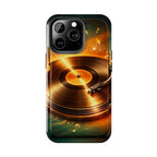 Golden Vinyl Grooves Tough Phone Case | Music Lover's Statement product image 60
