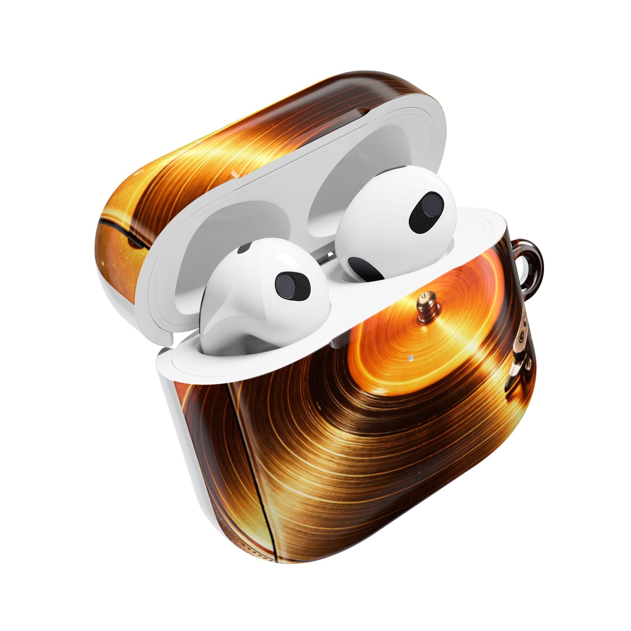 Golden Vinyl Grooves AirPods Case | Wireless Earbuds Protection product image 21